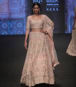 Light Pink Organza Lehenga Set