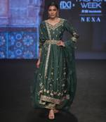 Green Anarkali Set