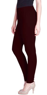 Lyra Deep Marron Free Size Churidar Leggings 3