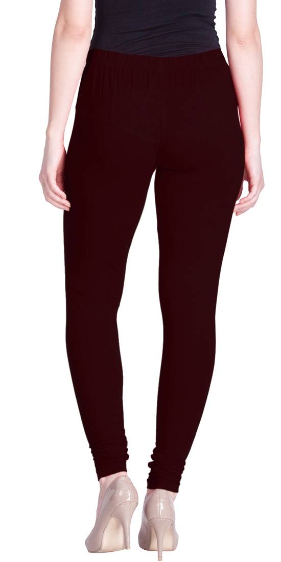  Lyra Deep Marron Free Size Churidar Leggings