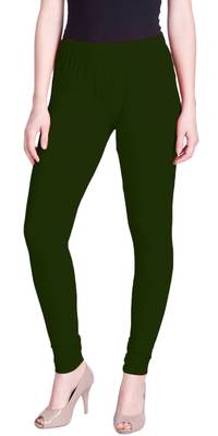  Lyra bottle green Free Size Churidar Leggings 1