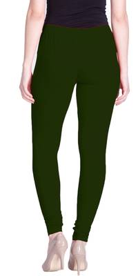  Lyra bottle green Free Size Churidar Leggings 4