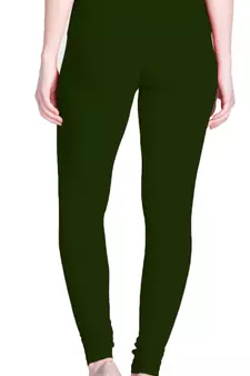  Lyra bottle green Free Size Churidar Leggings