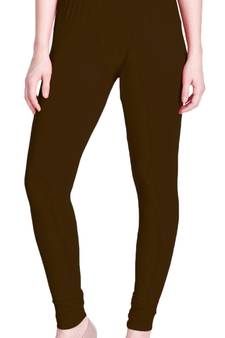  Lyra Brown Free Size Churidar Leggings
