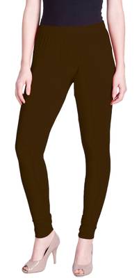  Lyra Brown Free Size Churidar Leggings 1