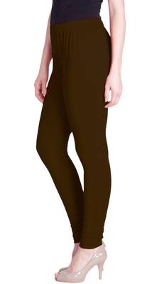  Lyra Brown Free Size Churidar Leggings 3