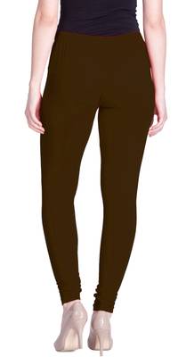  Lyra Brown Free Size Churidar Leggings 4