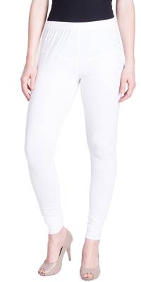  Lyra Off White Free Size Churidar Leggings 1