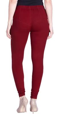  Lyra Marron Free Size Churidar Leggings 4