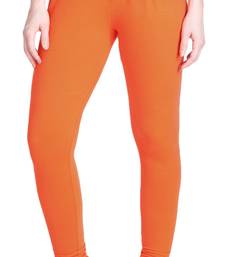  Lyra Orange Free Size Churidar Leggings