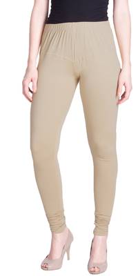  Lyra Beige Free Size Churidar Leggings 1