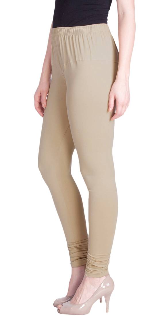  Lyra Beige Free Size Churidar Leggings
