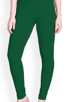  Lyra Rama Green Free Size Churidar Leggings