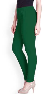  Lyra Rama Green Free Size Churidar Leggings 3