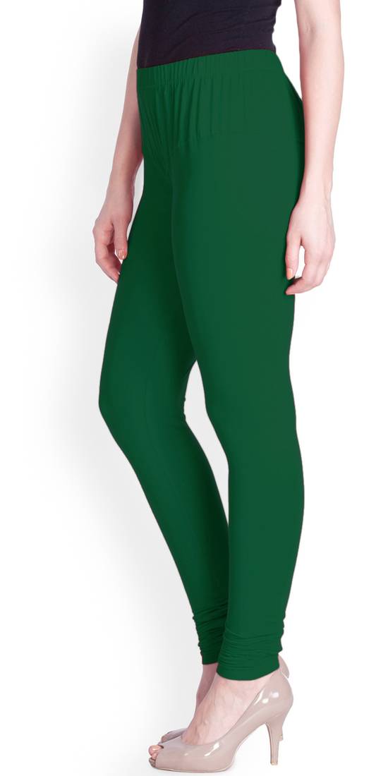  Lyra Rama Green Free Size Churidar Leggings