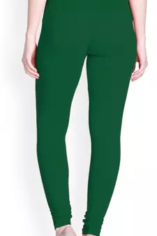  Lyra Rama Green Free Size Churidar Leggings