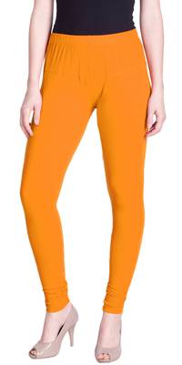  Lyra Mustard Free Size Churidar Leggings 1