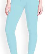  Lyra Sky blue Free Size Churidar Leggings