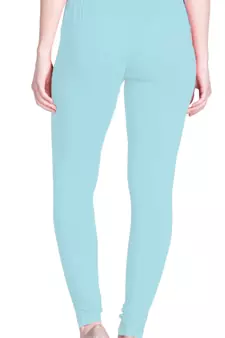  Lyra Sky blue Free Size Churidar Leggings