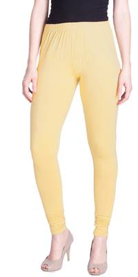  Lyra Light lemon Free Size Churidar Leggings 1