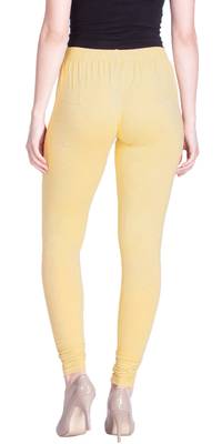  Lyra Light lemon Free Size Churidar Leggings 4