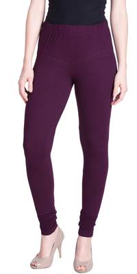  Lyra M Purple Free Size Churidar Leggings 1