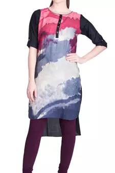  Lyra M Purple Free Size Churidar Leggings