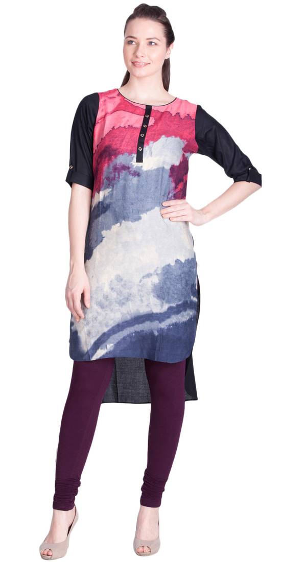  Lyra M Purple Free Size Churidar Leggings