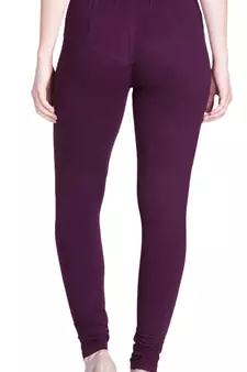  Lyra M Purple Free Size Churidar Leggings