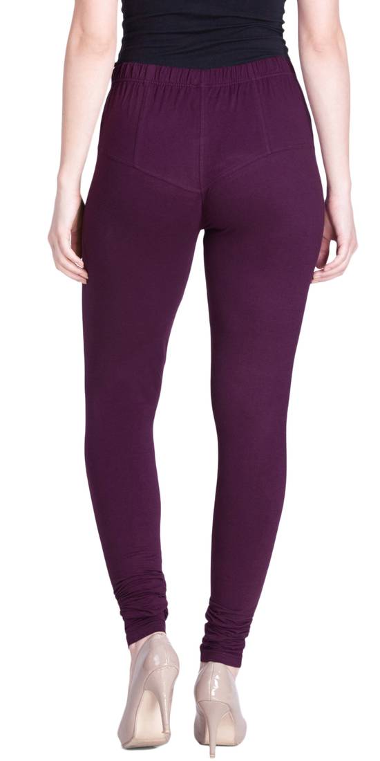  Lyra M Purple Free Size Churidar Leggings