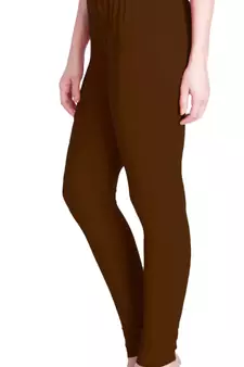  Lyra M brown Free Size Churidar Leggings