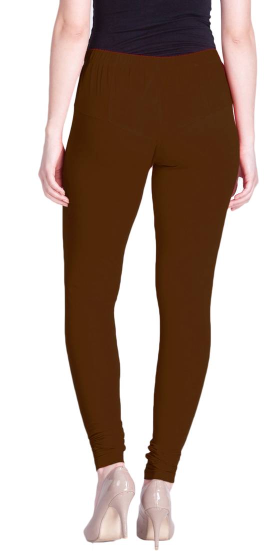  Lyra M brown Free Size Churidar Leggings