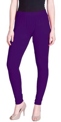  Lyra Purple heart Free Size Churidar Leggings 1