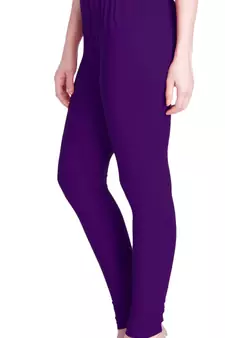  Lyra Purple heart Free Size Churidar Leggings