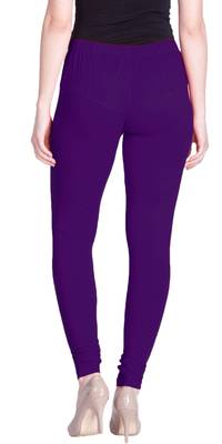  Lyra Purple heart Free Size Churidar Leggings 4