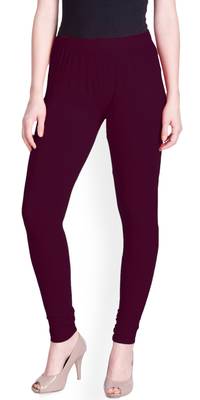  Lyra Dark violet Free Size Churidar Leggings 1