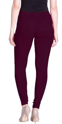  Lyra Dark violet Free Size Churidar Leggings 4