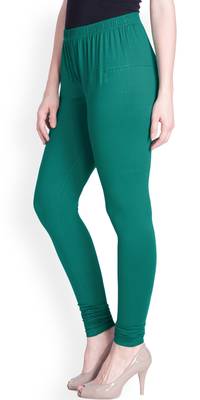  Lyra Dz Green Free Size Churidar Leggings 3
