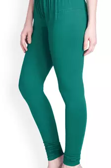  Lyra Dz Green Free Size Churidar Leggings