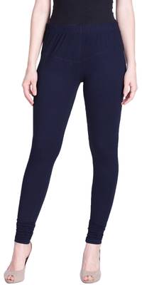  Lyra Navy blue Free Size Churidar Leggings 1