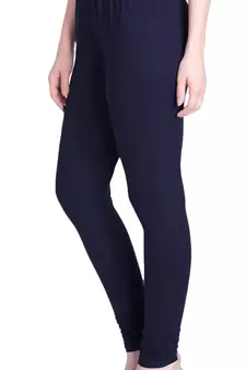  Lyra Navy blue Free Size Churidar Leggings