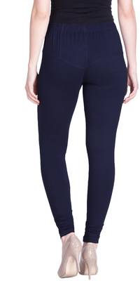 Lyra Navy blue Free Size Churidar Leggings 4
