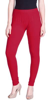  Lyra light Fuchsia Free Size Churidar Leggings 1