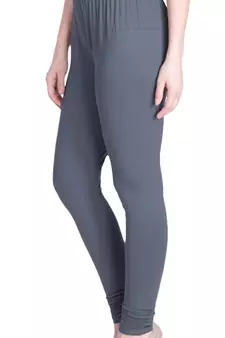  Lyra Steel Grey Free Size Churidar Leggings