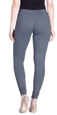  Lyra Steel Grey Free Size Churidar Leggings 4