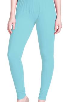  Lyra powder green Free Size Churidar Leggings
