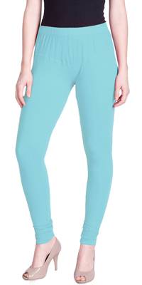  Lyra powder green Free Size Churidar Leggings 1
