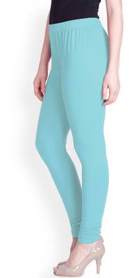  Lyra powder green Free Size Churidar Leggings 3