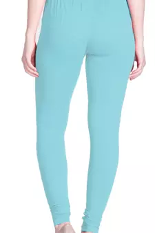  Lyra powder green Free Size Churidar Leggings