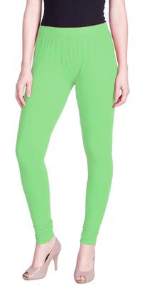  Lyra pista green Free Size Churidar Leggings 1